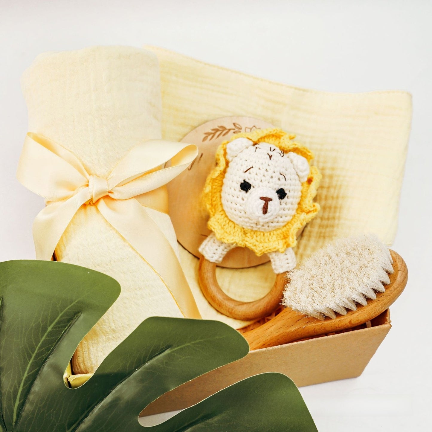 Pure Cotton Crochet Baby Rattle Toys Gift Set