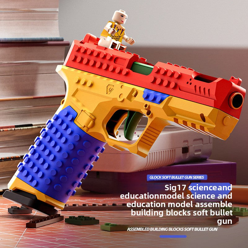 Building block toy gun