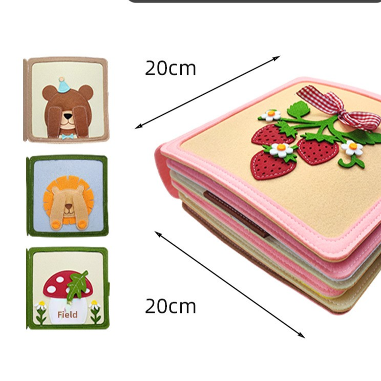 Childrens educational felt activity book