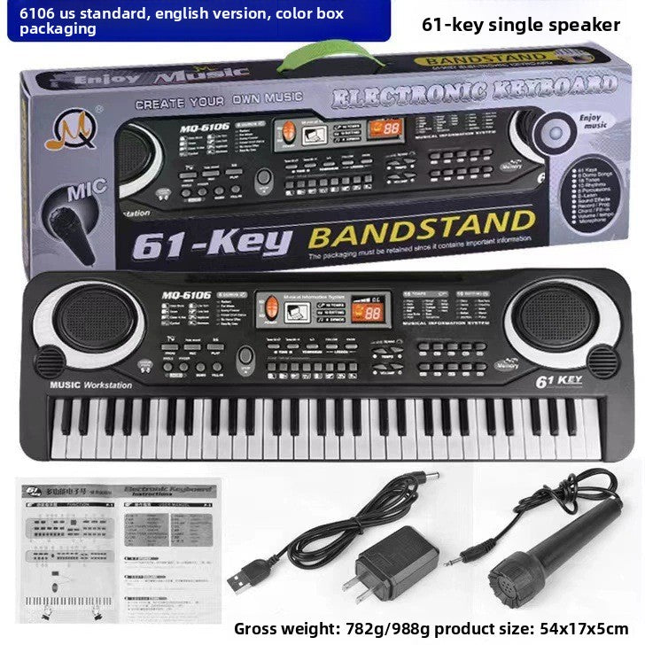 Children's 61-key electronic keyboard piano