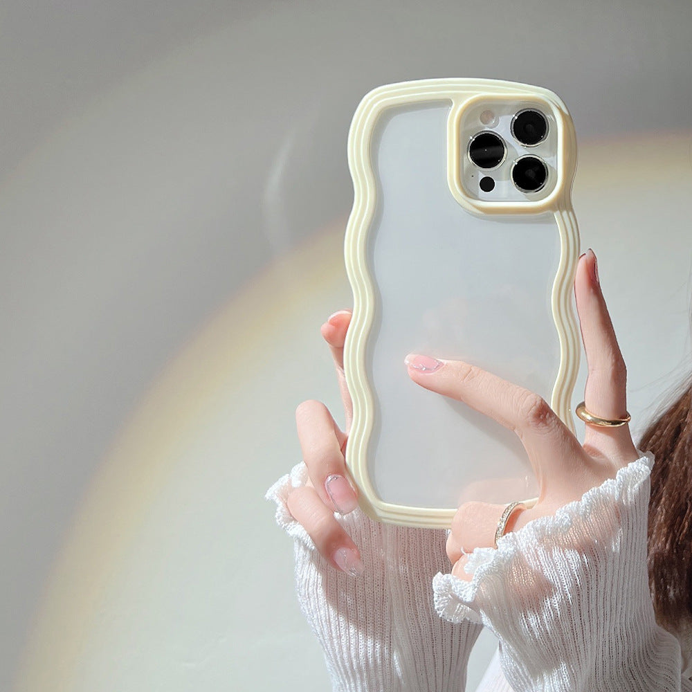 Wavy Border iPhone Case - Flexible TPU & Full Protection