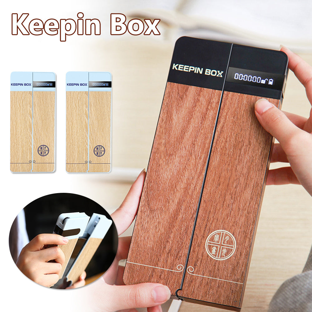 Keepin Box: Portable Phone Lock Box with Timer for Enhanced Focus