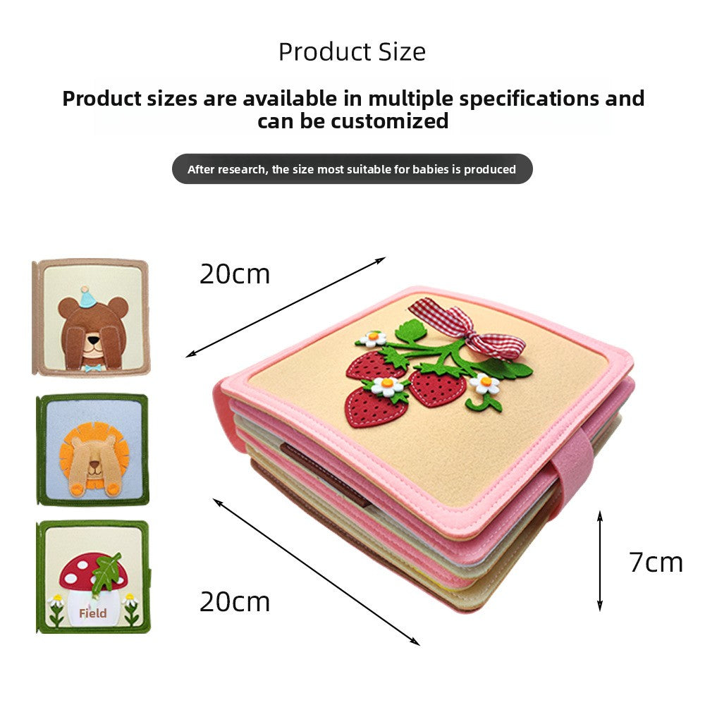 3D Felt Sensory Book for Early Learning