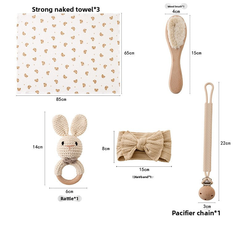 Crochet Animal Rattle Doll Set