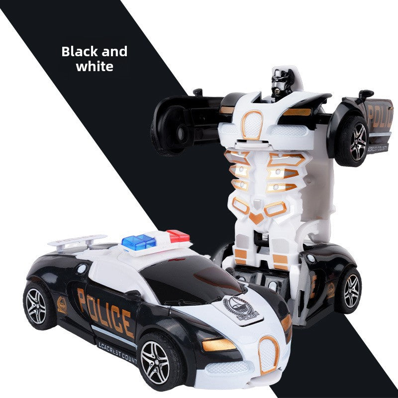 Children's deformation collision deformation car toy