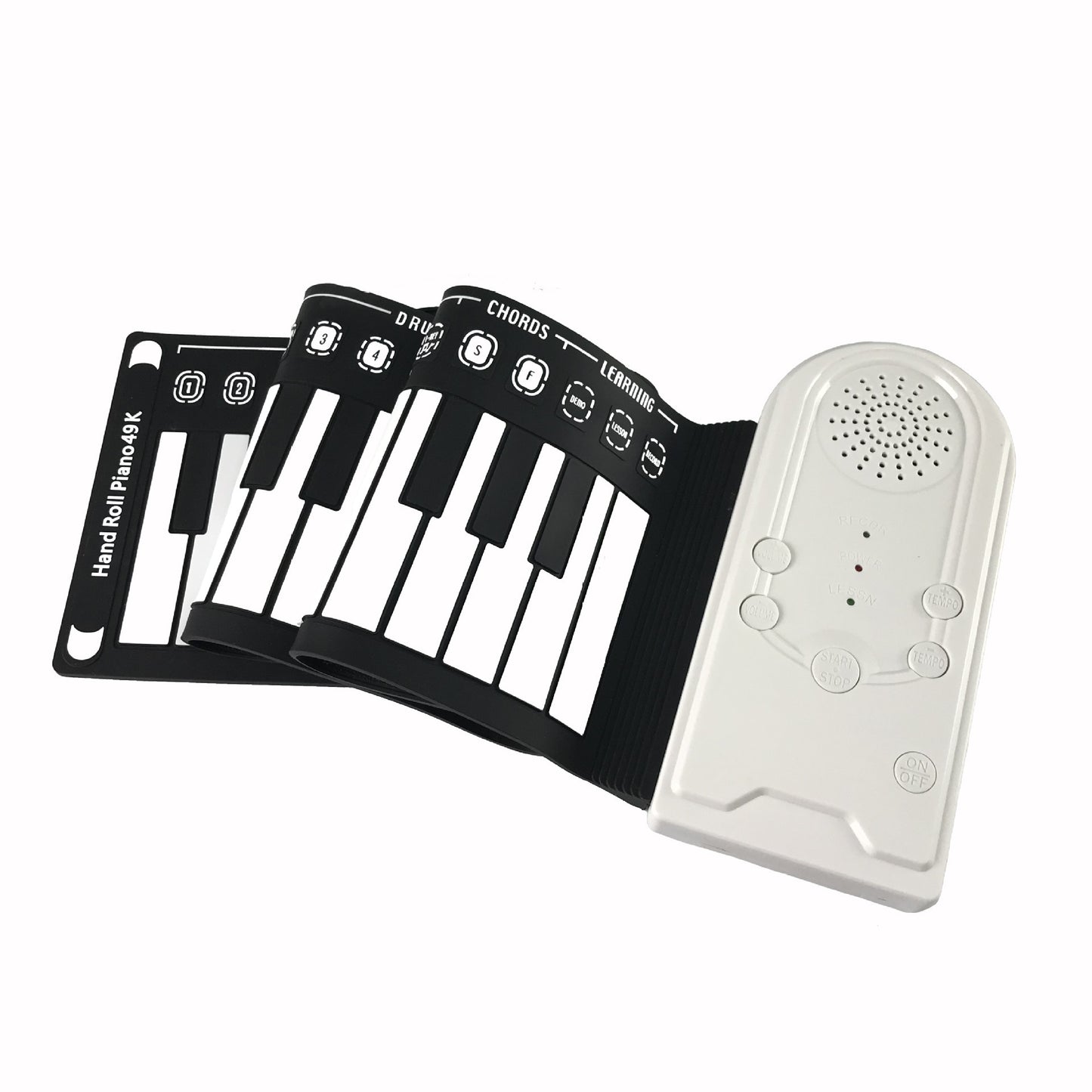 49-Key Portable Silicone Foldable Electronic Keyboard