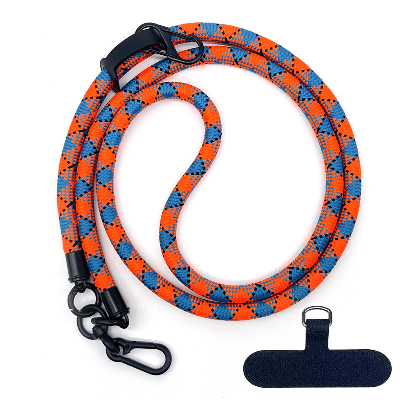 10MM Climbing Rope Mobile Phone Lanyard Gasket Adjustable Crossbody Mobile Phone Strap Camera Strap Rope Anti-lost Neck Rope