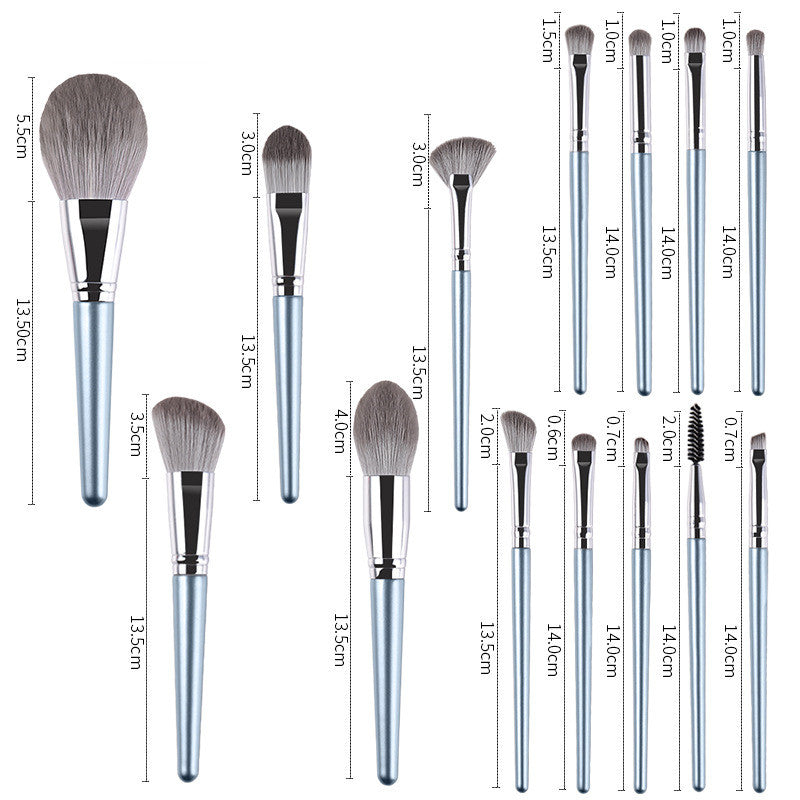 Premium 14-Piece Wooden Handle Makeup Brush Set