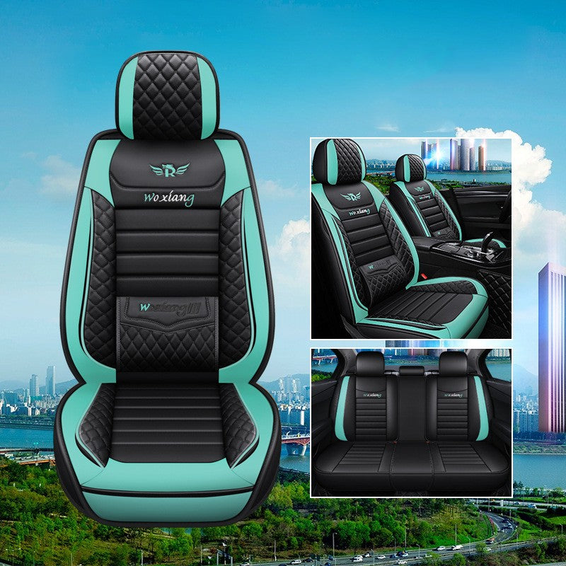 Premium Leather Car Seat Cushion - All Seasons