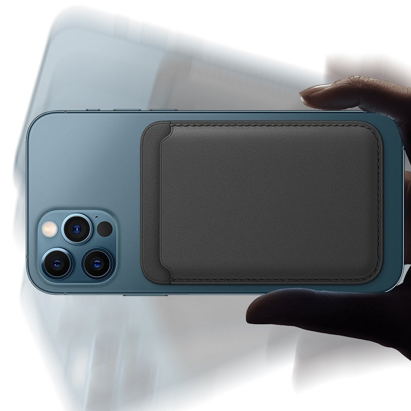Luxury Magnetic Leather Wallet Case for iPhone - MagSafe Compatible