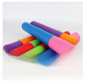 Straight tube foam water play pull-out toy