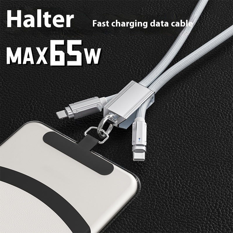 Lanyard PD65W Braided Fast Charging Mobile Phone Charging Cable