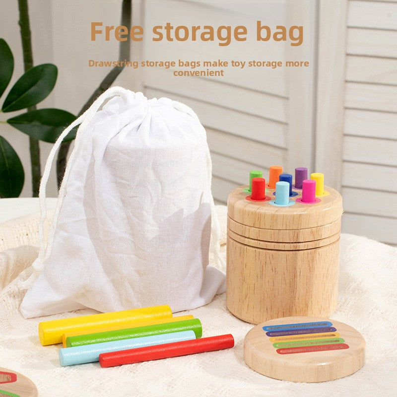 Wooden Color Shape Sorting Cup
