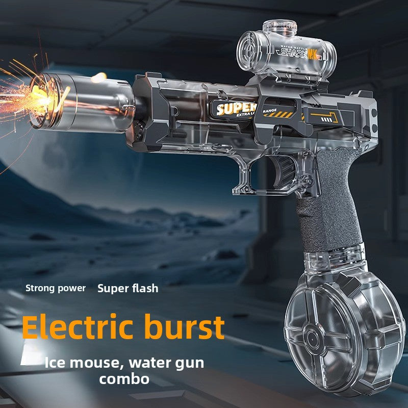 Electric Water Gun Toy for Kids with LED Lights