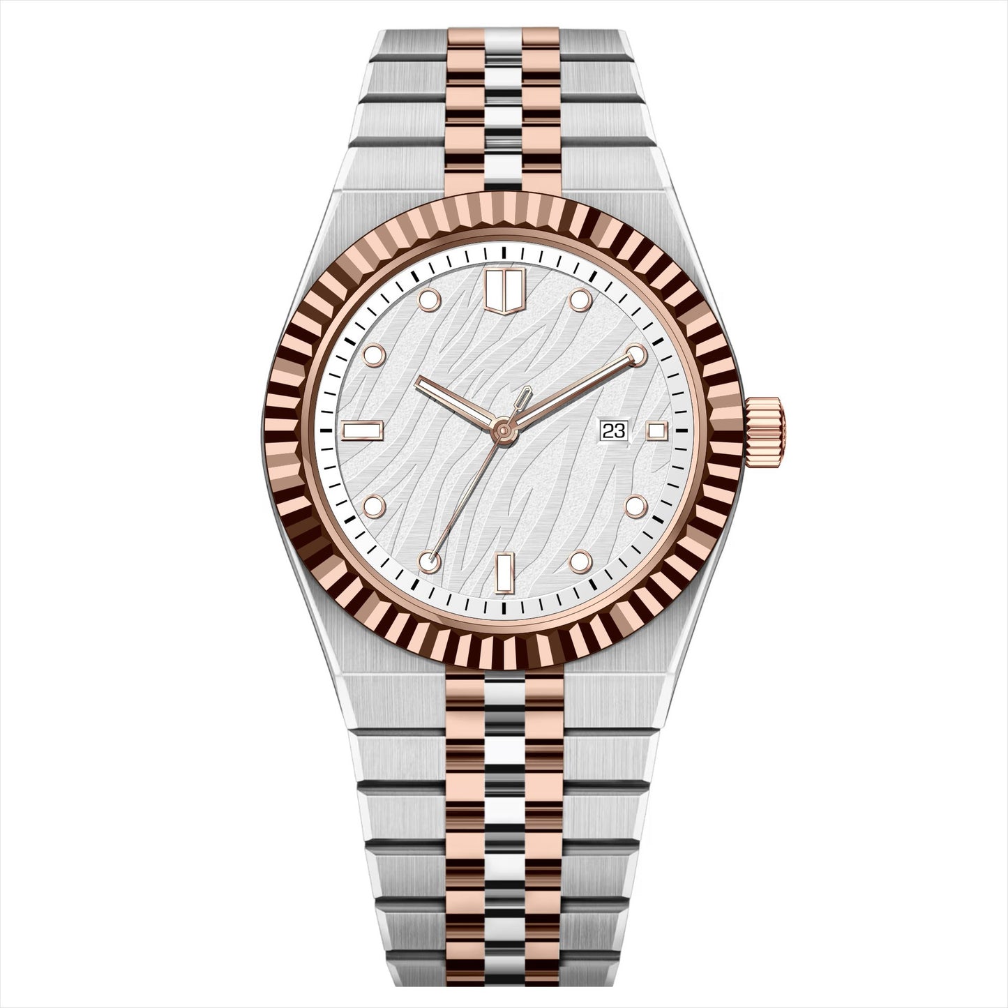 High-End Business Steel-Strap Mens Quartz Watch
