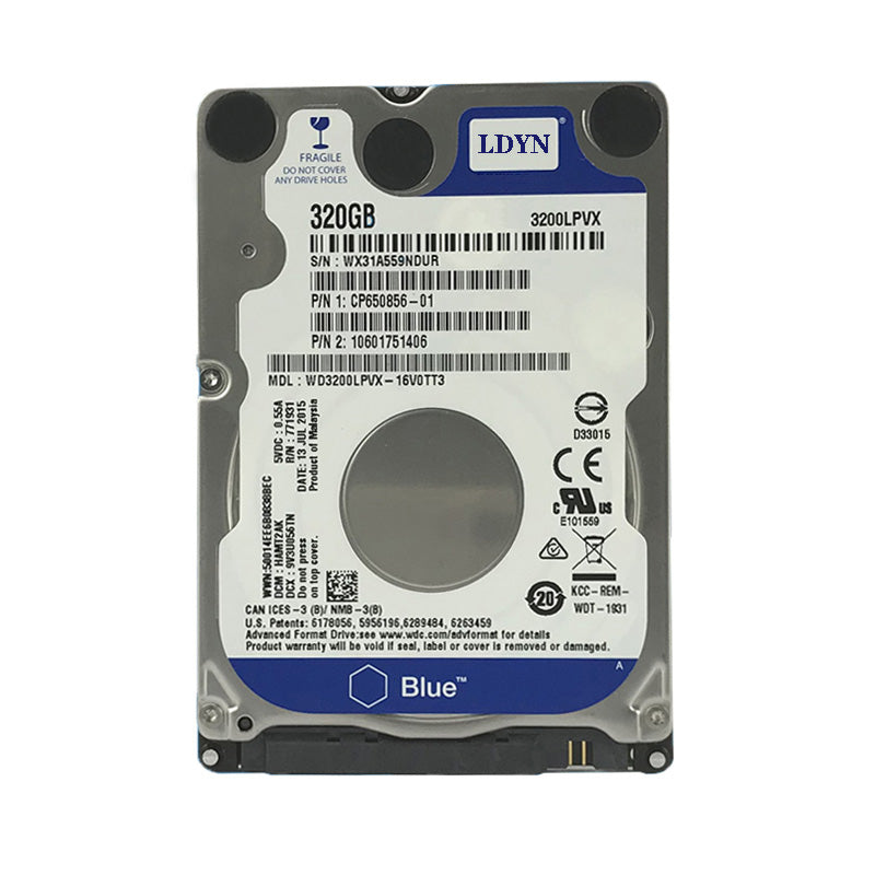 2.5 Inch Laptop Mechanical Hard Drive - 5400 RPM SATA Storage