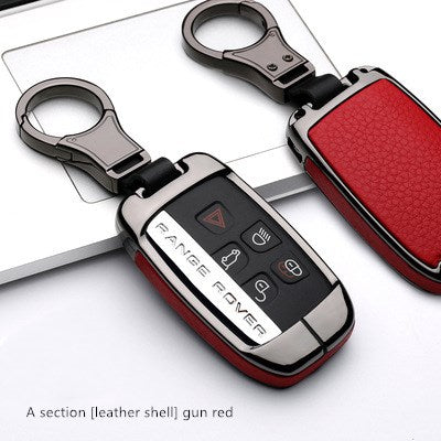 Premium Zinc Alloy & Leather Key Case for Land Rover / Jaguar