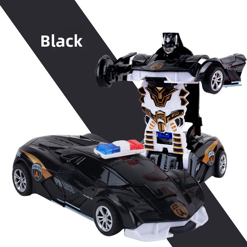 Children's deformation collision deformation car toy