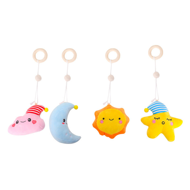 Adjustable Wooden Baby Activity Gym with Bells
