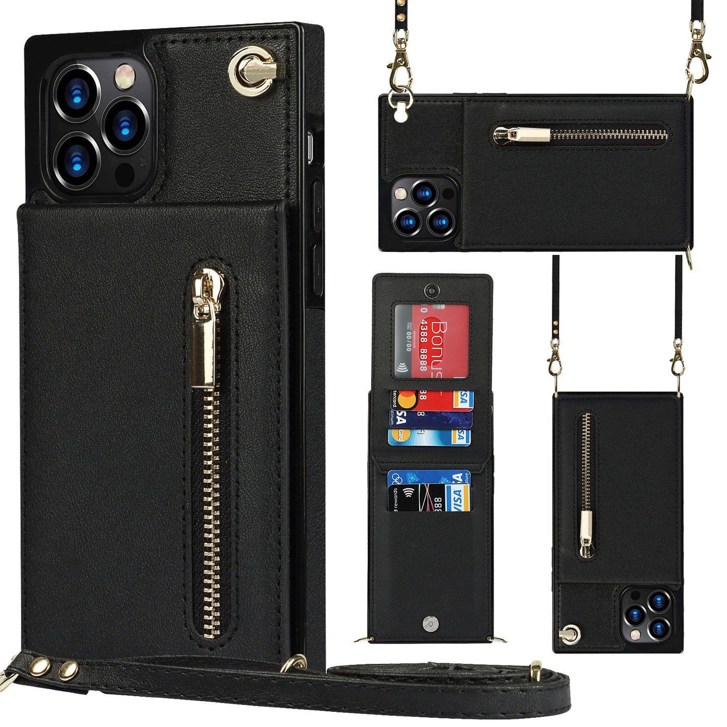 Premium Crossbody Zipper Phone Case
