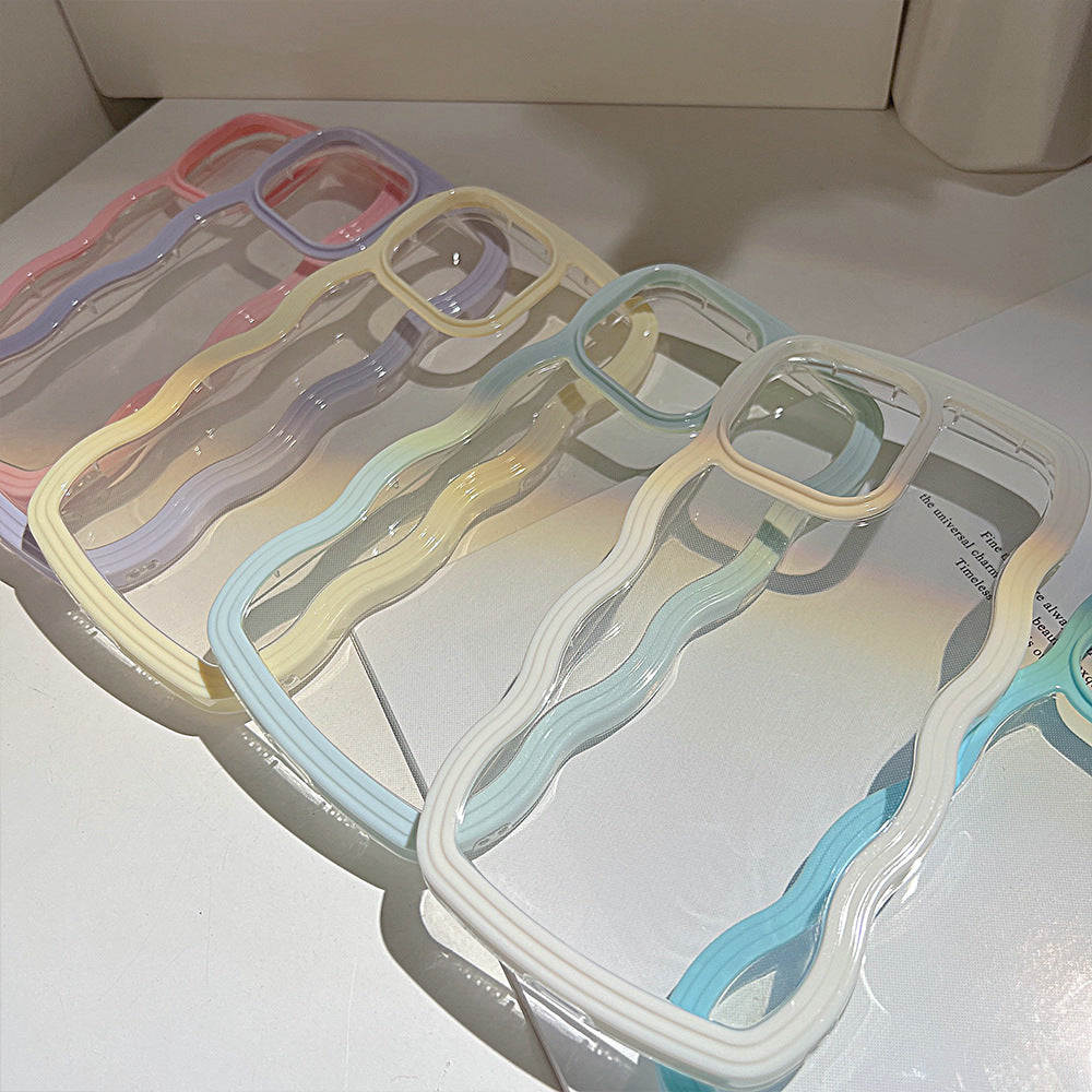 Wavy Border iPhone Case - Flexible TPU & Full Protection