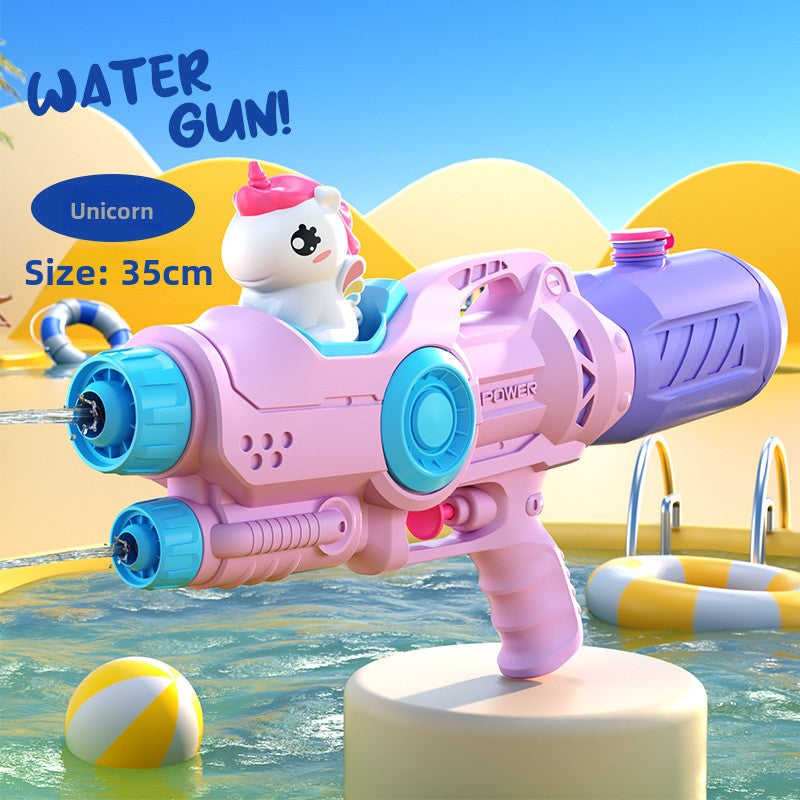 Double-nozzle dinosaur duck water gun water splashing toy
