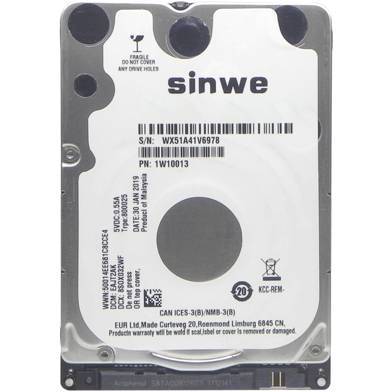 2.5 Inch Laptop Mechanical Hard Drive - 5400 RPM SATA Storage