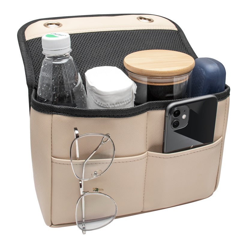 Premium Leather Car Seat Back Organizer