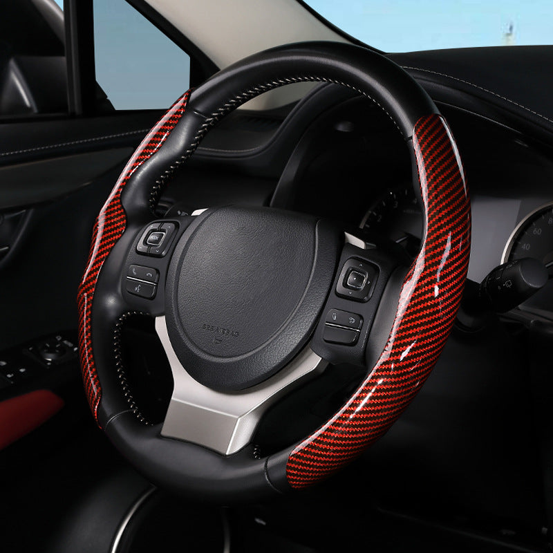 Carbon Fiber Pattern Steering Wheel Cover