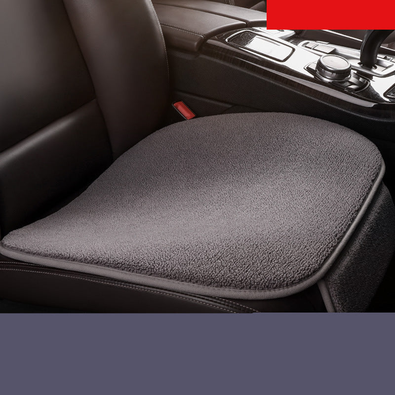 Car Seat Cushion Fleece Plush Winter Seat Cushion Without Backrest Single Piece