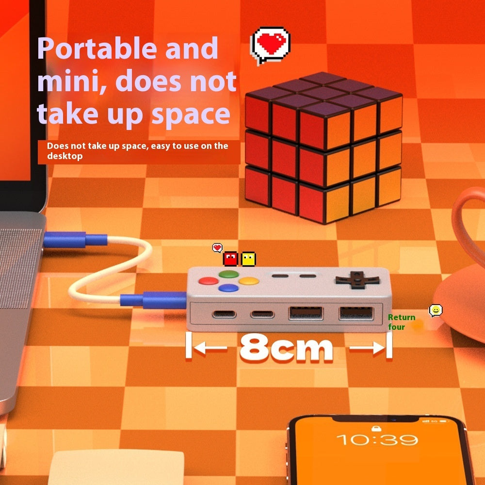 Customizable Cartoon Game Console Modeling Four in One USB High Speed Hub Concentrator