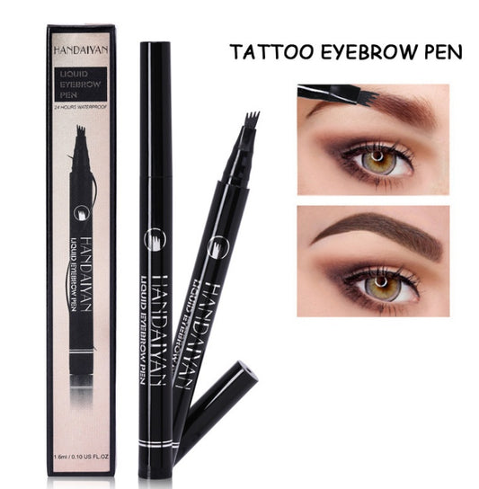 Microblading Effect Eyebrow Pen - Waterproof, Fine Sketch, Long-Lasting
