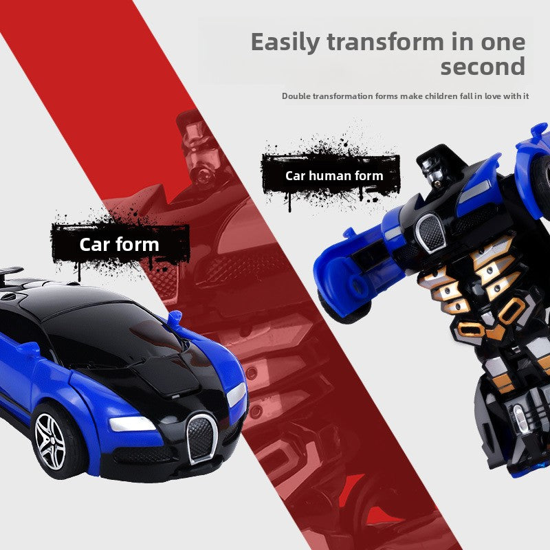 Children's deformation collision deformation car toy