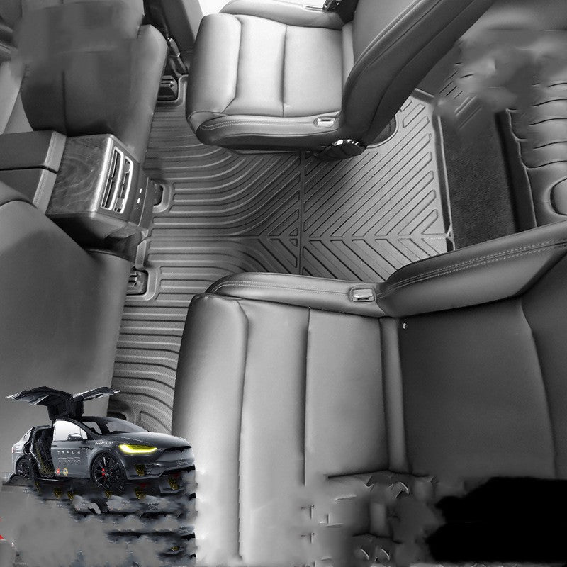 Premium TPE All-Weather Floor Mats for Tesla Model X