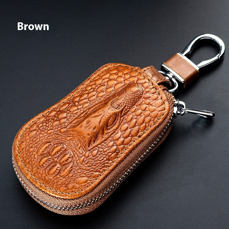 Cowhide Car Key Case Men And Women Genuine Leather Car Key Cover