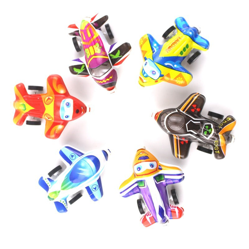 Boxed rebound tin cart children's toys