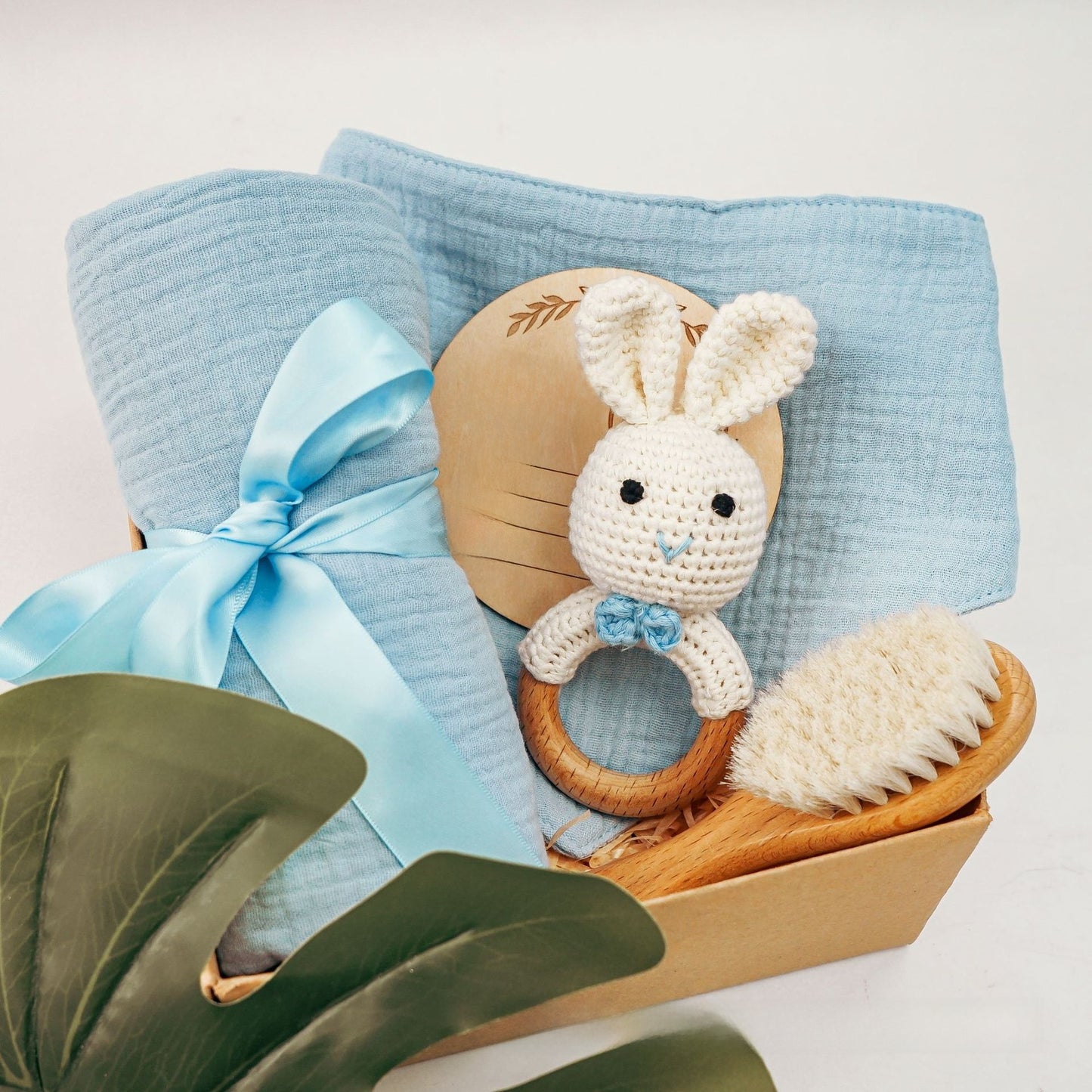 Pure Cotton Crochet Baby Rattle Toys Gift Set