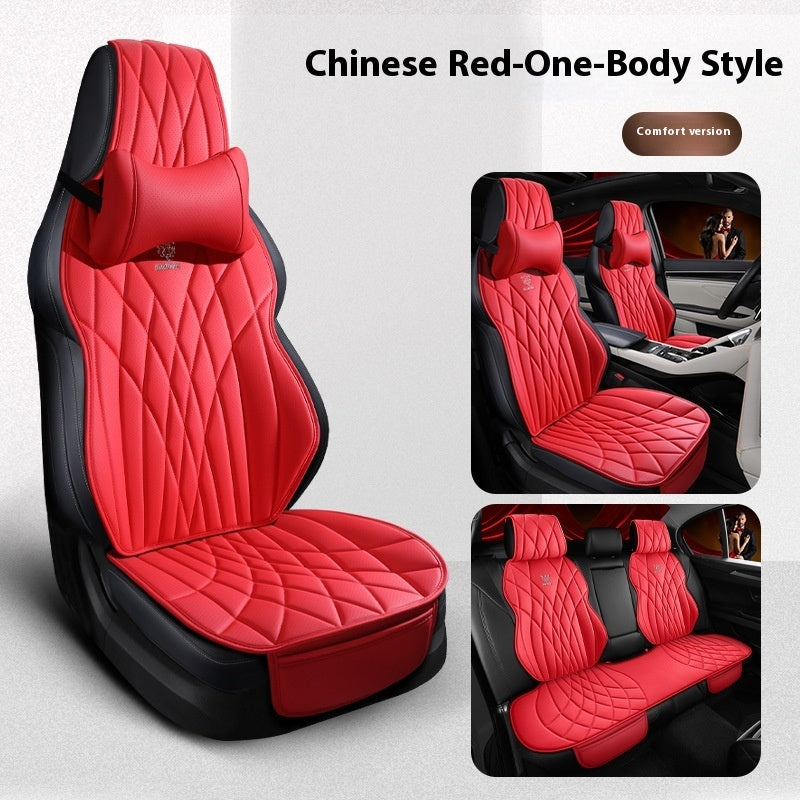 Universal Leatherette Car Seat Covers - Five-Seat Set