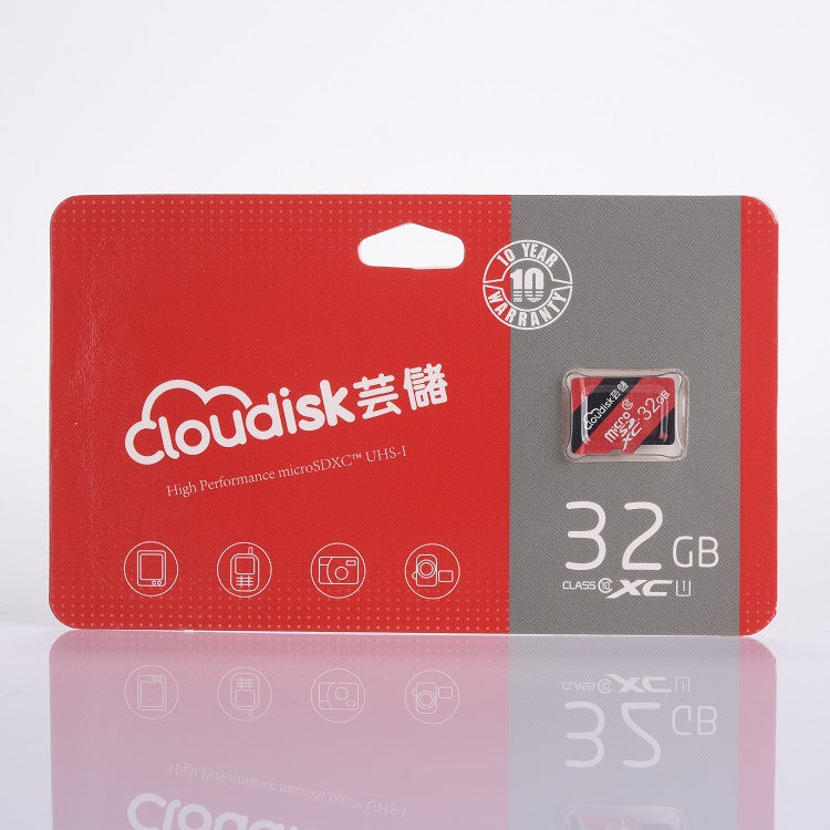 High-Speed Driving Recorder Memory Card - 8GB, 16GB, 32GB (Red)