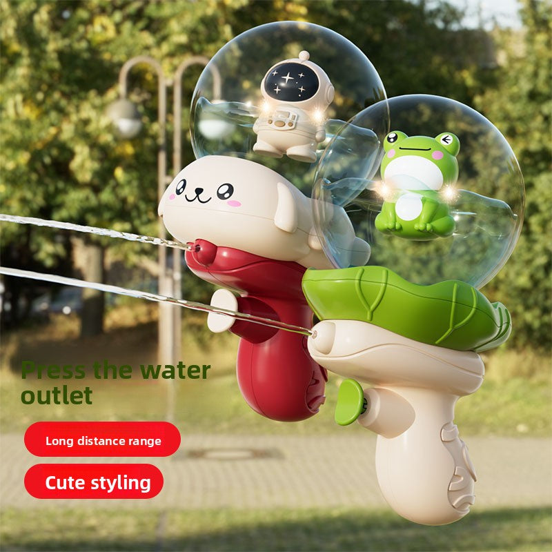 Cartoon LED Press Water Gun for Kids