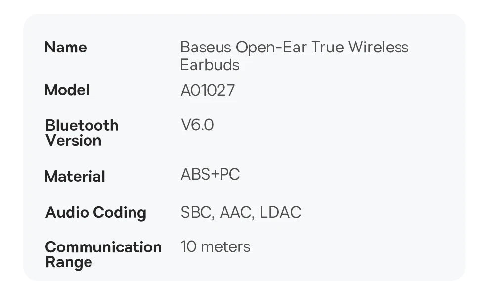 Baseus Eli Sport 2 Open-Ear Wireless Earphones