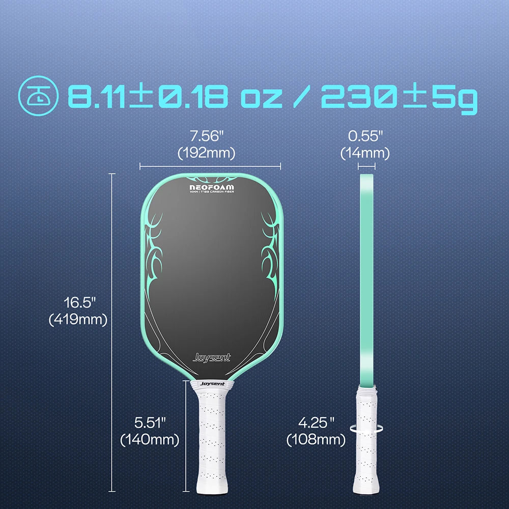 Joysent Pickleball Paddle T700 Carbon Fiber Pickleball Racket 14mm EPP Gear Foam PickleBalls Paddles Thermoformed For Men Women