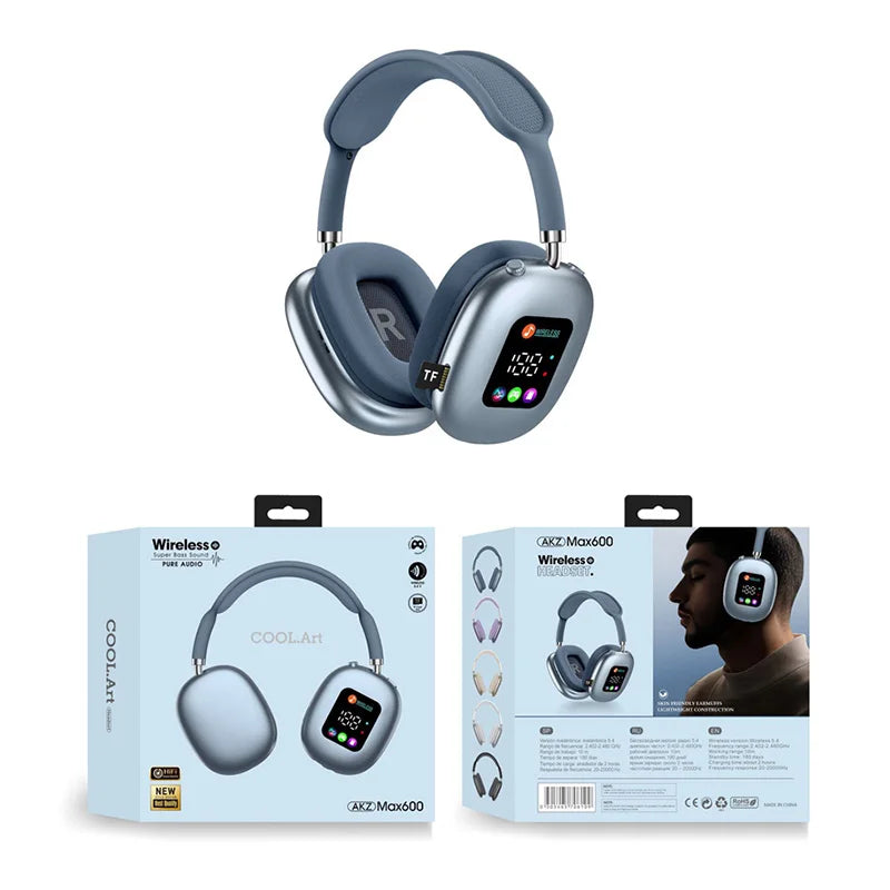 MAX600 Hybrid Wireless Active Noise Cancelling Headphones
