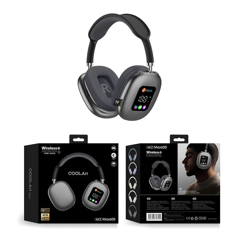 MAX600 Hybrid Wireless Active Noise Cancelling Headphones