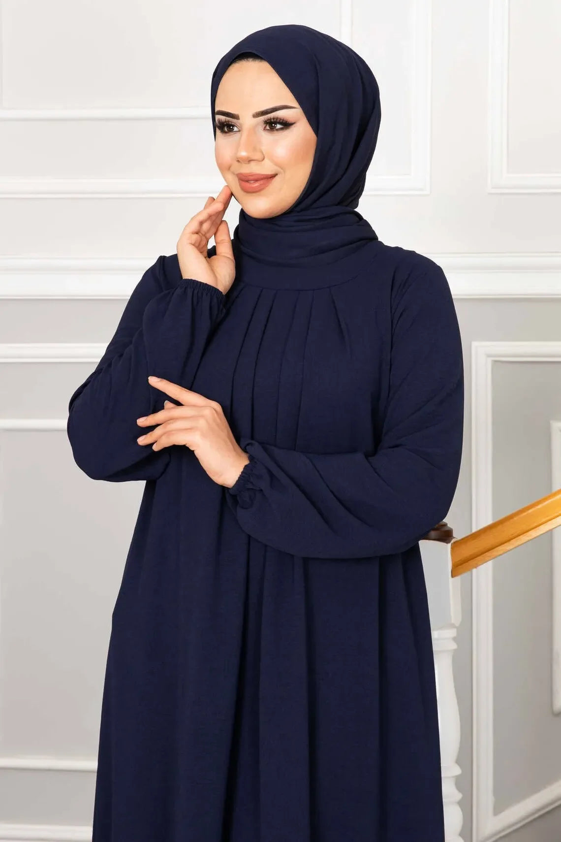 Women Eid Muslim Dress Ramadan Morocco Pleated Party Dresses Dubai Kaftan Islam Vestidos Arab Long Robe Solid Abaya Modest