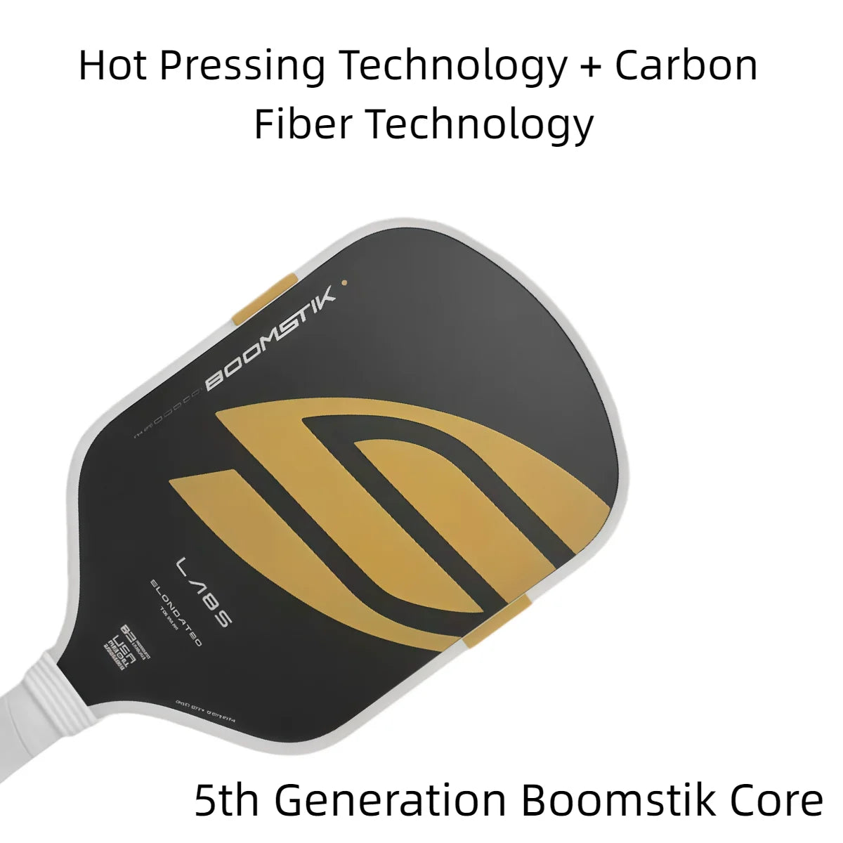 Selkirk-Style T700 Carbon Fiber 5th Gen Pickleball Paddle, Boomstick Core, Hot-Pressed