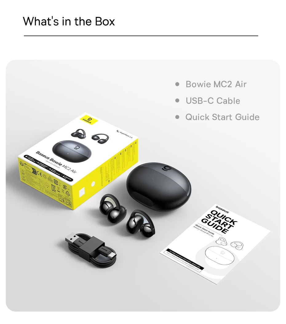 Baseus Bowie MC2 Open-Ear Earbuds