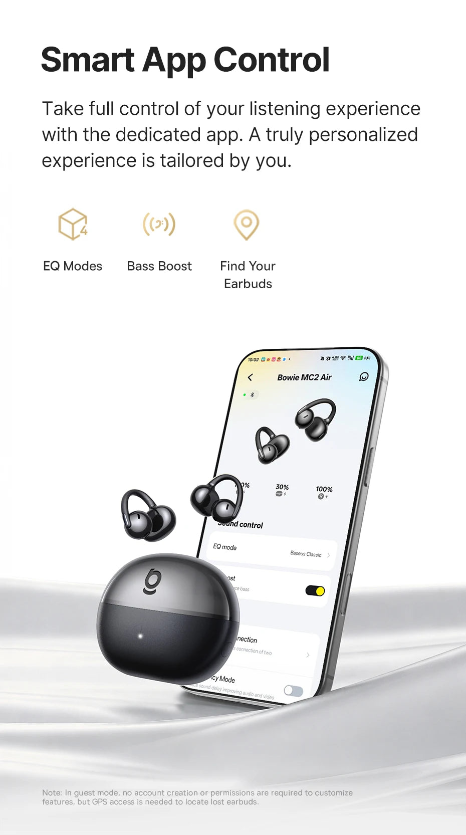 Baseus Bowie MC2 Open-Ear Earbuds