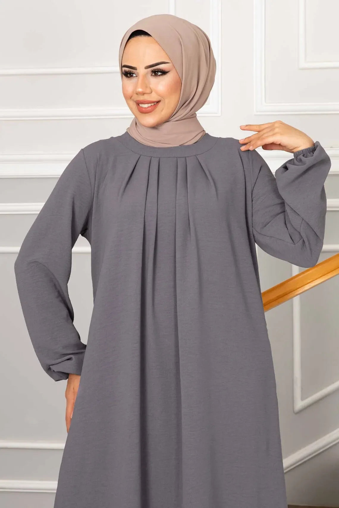 Women Eid Muslim Dress Ramadan Morocco Pleated Party Dresses Dubai Kaftan Islam Vestidos Arab Long Robe Solid Abaya Modest