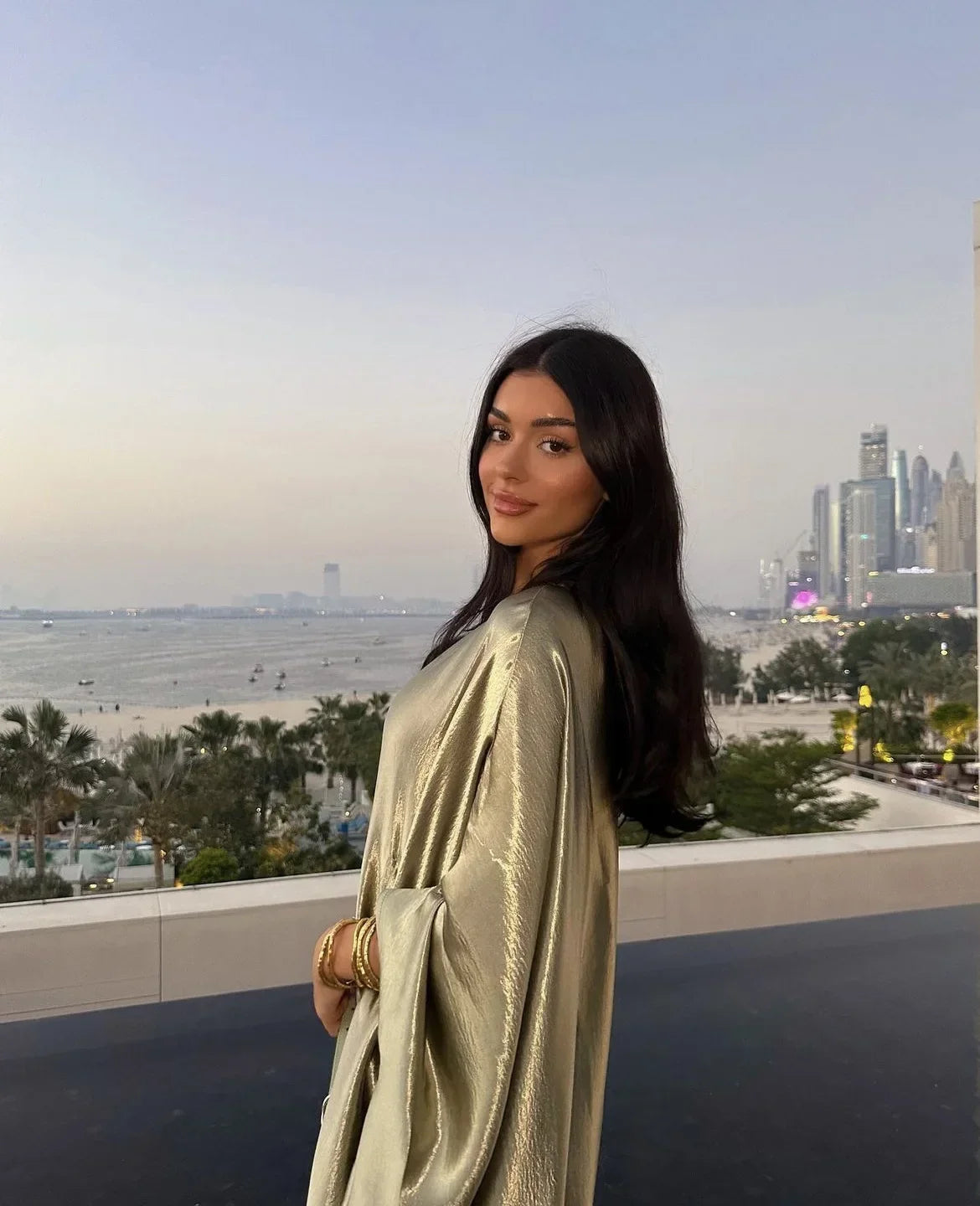 Fashion Middle Eastern Robe Abaya Dubai Turkey Modest Evening Party Dresses Bat Sleeves Elegant Muslim Middle East Gowns